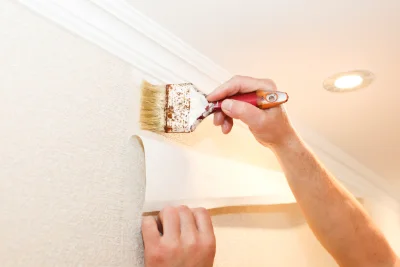 Pose de papier peint à Cléty — revêtements muraux et toiles de verre